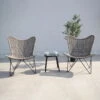 Bistro-Set 'Butterfly', 3-tlg., Braun