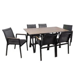 Stapelsessel, Schwarz, Ca. 86 X 66 X 56 Cm -Naturgrün Verkaufsgeschäft 3910302656 Alu Sessel schwarz Textilen schwarz 5 102329