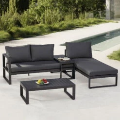 Best Loungegruppe 'Navarino', 4lgt., Anthrazit 10 Best Loungegruppe 'Navarino', 4lgt., Anthrazit -Naturgrün Verkaufsgeschäft 3910302684 Loungegruppe Navarino 4tlg anthrazit anthrazit 1 100749