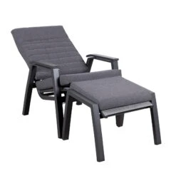 Loungesessel 'Paris', Grau/schwarz -Naturgrün Verkaufsgeschäft 3910302694 Loungesessel Paris inkl Auflage 10 118553