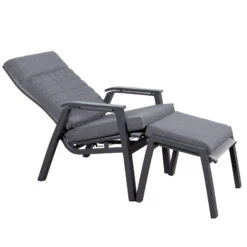 Loungesessel 'Paris', Grau/schwarz -Naturgrün Verkaufsgeschäft 3910302694 Loungesessel Paris inkl Auflage 11 118552