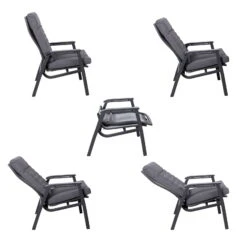 Loungesessel 'Paris', Grau/schwarz -Naturgrün Verkaufsgeschäft 3910302694 Loungesessel Paris inkl Auflage 25 118548