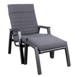 Loungesessel 'Paris', Grau/schwarz -Naturgrün Verkaufsgeschäft 3910302694 Loungesessel Paris inkl Auflage 9 118554