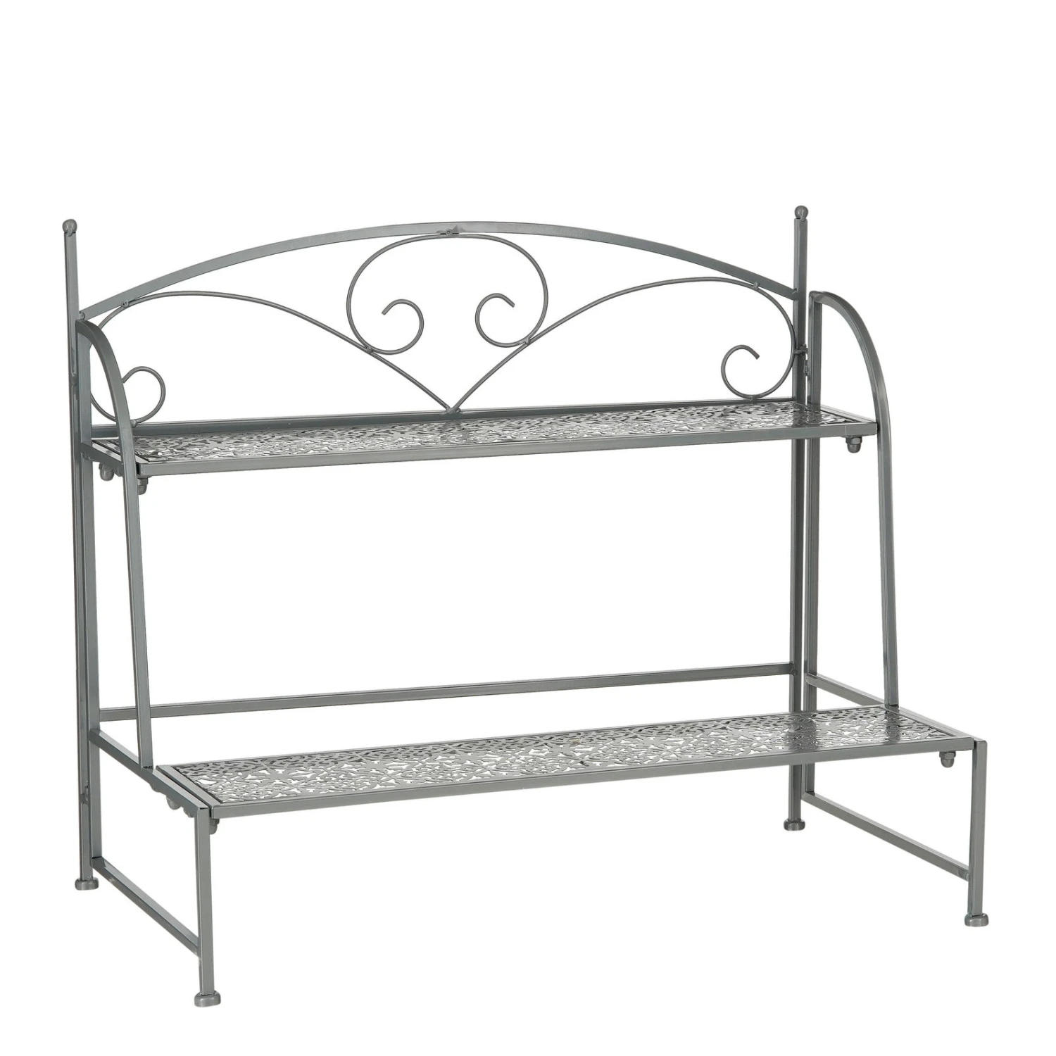 Pflanzregal 'Thalia', Dunkelgrau, Eisen, Ca. 69,5 X 38 X H59 Cm 1 Pflanzregal 'Thalia', Dunkelgrau, Eisen, Ca. 69,5 X 38 X H59 Cm