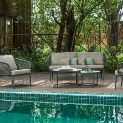 Lounge-Set 'Eagle', 5-teilig -Naturgrün Verkaufsgeschäft 3910302708 Loungeset Eagle 5tlg Stahlgestell inkl Auflagenset 2 1 118533