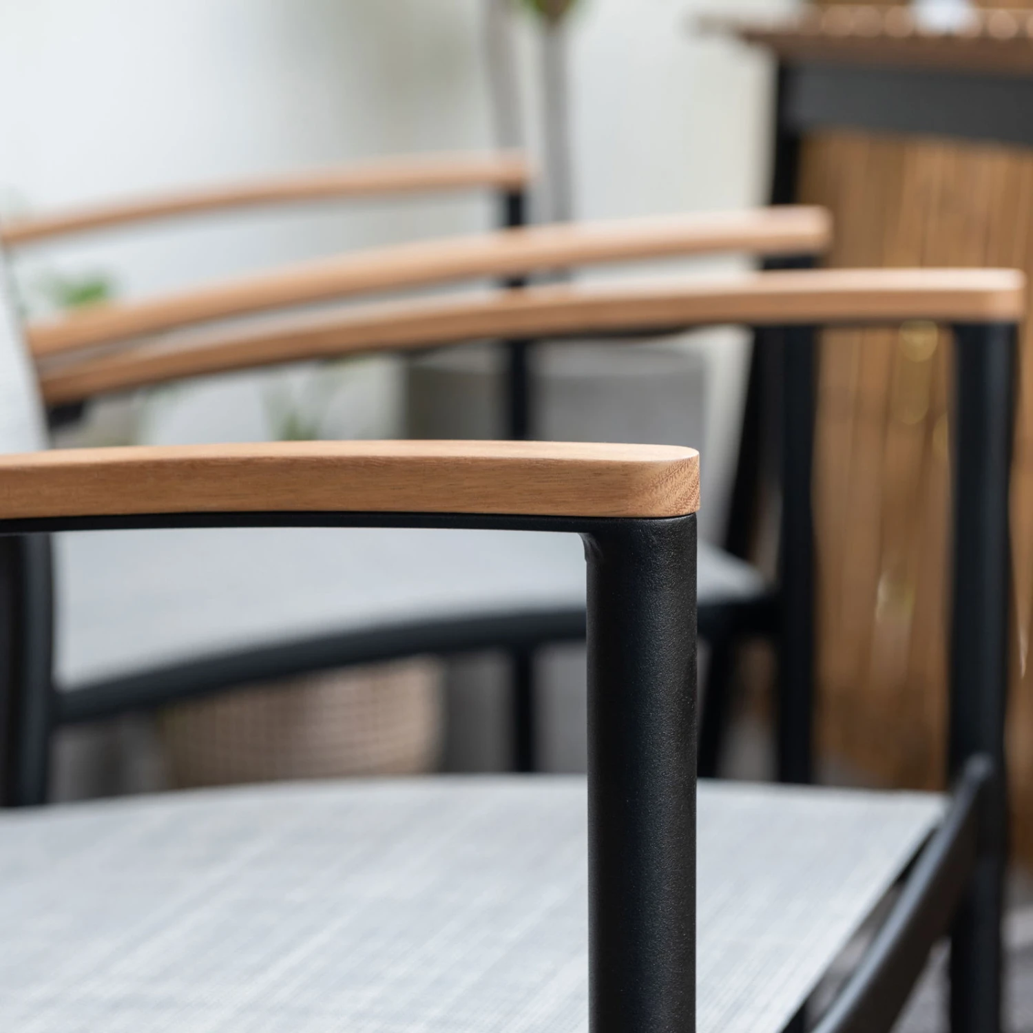 Stapelsessel 'Vera', Mattschwarz/birkengrau, Ca. 83 X 55 X 55 Cm 4 Stapelsessel 'Vera', Mattschwarz/birkengrau, Ca. 83 X 55 X 55 Cm – Bild 4