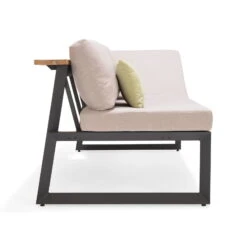 Dining-Bank 'Jimmy', 3-Sitzer, Grau, Ca. 191 X 89 X 75 Cm -Naturgrün Verkaufsgeschäft 3910302713 Dining Bank Jimmy 3 Sitzer inkl Auflagen 6 121609