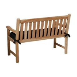 Madison Bankauflage 'Panama', Schwarz, Ca. 120 X 48 Cm -Naturgrün Verkaufsgeschäft 3910409001 Bankauflage Panama Black 1 97582