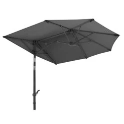 Balkonschirm Salerno Mezza, Mit Schutzhülle, Ca. 150 X 150 Cm -Naturgrün Verkaufsgeschäft 3910503030 Balkonschirm Salerno mezzo ca150x150cm anthrazit11 71373