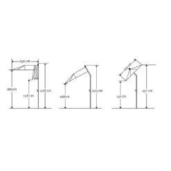 Balkonschirm Salerno Mezza, Mit Schutzhülle, Ca. 150 X 150 Cm -Naturgrün Verkaufsgeschäft 3910503030 Balkonschirm Salerno mezzo ca150x150cm anthrazit13 71371