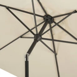 Mittelstockschirm 'Bilbao', Ø Ca. 220 Cm, Natur -Naturgrün Verkaufsgeschäft 3910503138 Sonnenschirm Bilbao natur 3 90402