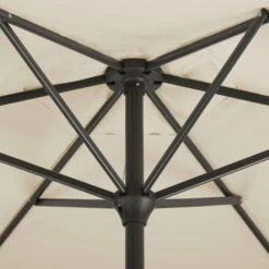 Mittelstockschirm 'Bilbao', Ø Ca. 220 Cm, Natur -Naturgrün Verkaufsgeschäft 3910503138 Sonnenschirm Bilbao natur 6 90403