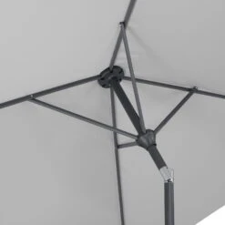 Mittelstockschirm 'Bilbao', Ca. 210 X 130 Cm -Naturgrün Verkaufsgeschäft 3910503142 Sonnenschirm Bilbao silbergrau 3 90431