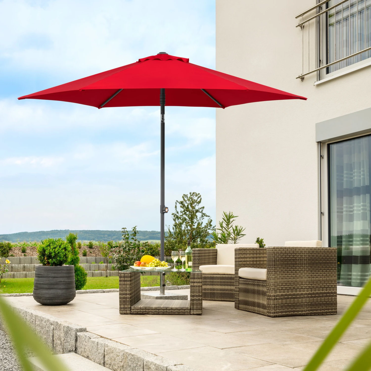 Mittelstockschirm 'Sevilla', Ø Ca. 270 Cm 8 Mittelstockschirm 'Sevilla', Ø Ca. 270 Cm – Bild 8