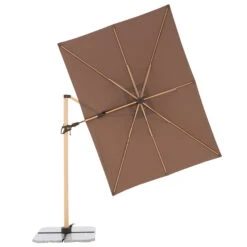 Pendelschirm 'Alu-Wood Ultra AX', Ca. 300 X 220 Cm -Naturgrün Verkaufsgeschäft 3910503249 Pendelschirm Alu Wood Ultra AX 10 98998