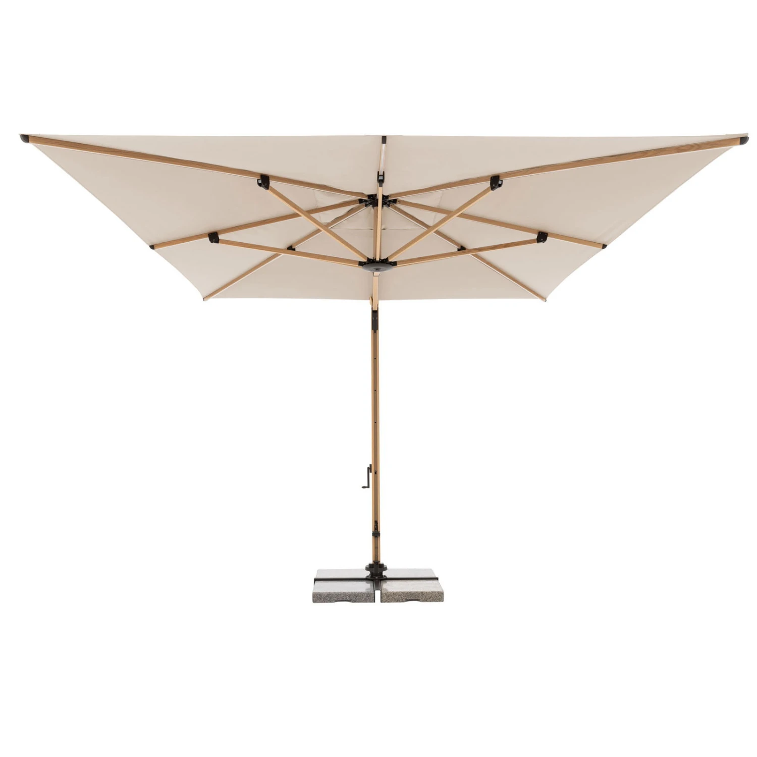 Doppler Pendelschirm 'Alu-Wood XL LED Ultra', Ca. 400 X 300 Cm, Natur 8 Doppler Pendelschirm 'Alu-Wood XL LED Ultra', Ca. 400 X 300 Cm, Natur – Bild 8