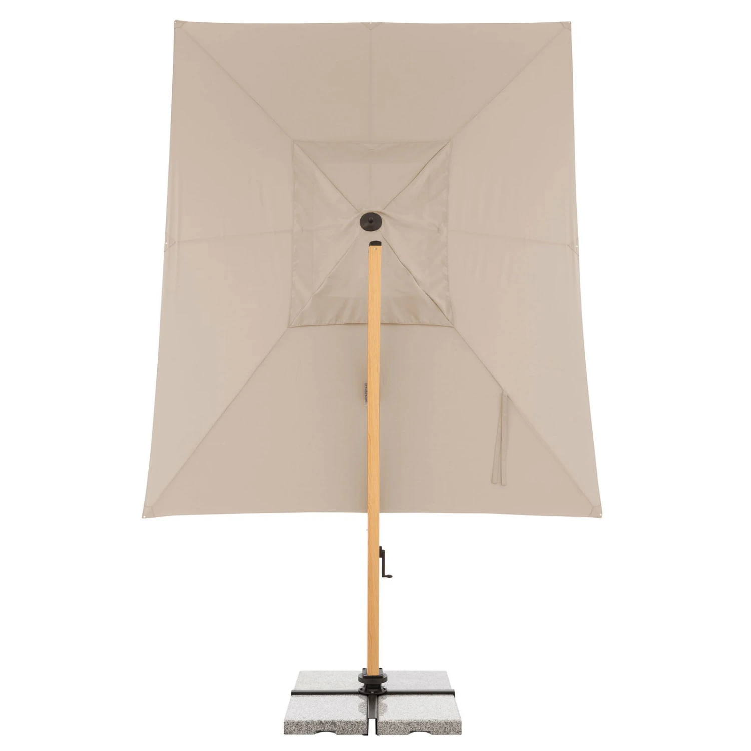 Doppler Pendelschirm 'Alu-Wood XL LED Ultra', Ca. 400 X 300 Cm, Natur 3 Doppler Pendelschirm 'Alu-Wood XL LED Ultra', Ca. 400 X 300 Cm, Natur – Bild 3