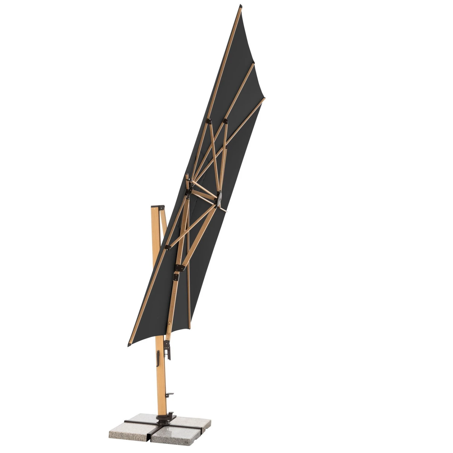 Doppler Pendelschirm 'Alu-Wood XL LED Ultra', Ca. 400 X 300 Cm 8 Doppler Pendelschirm 'Alu-Wood XL LED Ultra', Ca. 400 X 300 Cm – Bild 8