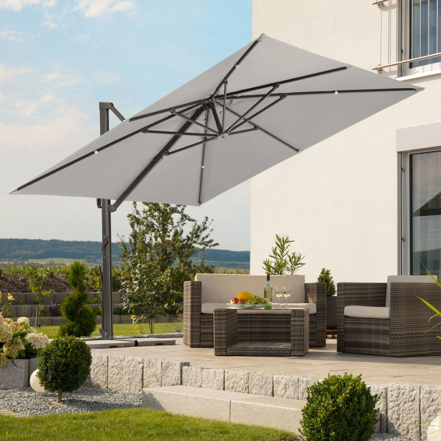 Sonnenschirm 'Rhodos Smart', Ca. 300 X 300 Cm 1 Sonnenschirm 'Rhodos Smart', Ca. 300 X 300 Cm