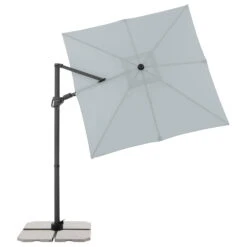 Doppler Pendelschirm 'Derby DX', Hellgrau, Ca. 210 X 210 Cm -Naturgrün Verkaufsgeschäft 3910503292 pendelschirm dx hellgrau 210 13 120179