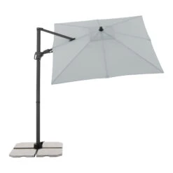 Doppler Pendelschirm 'Derby DX', Hellgrau, Ca. 210 X 210 Cm