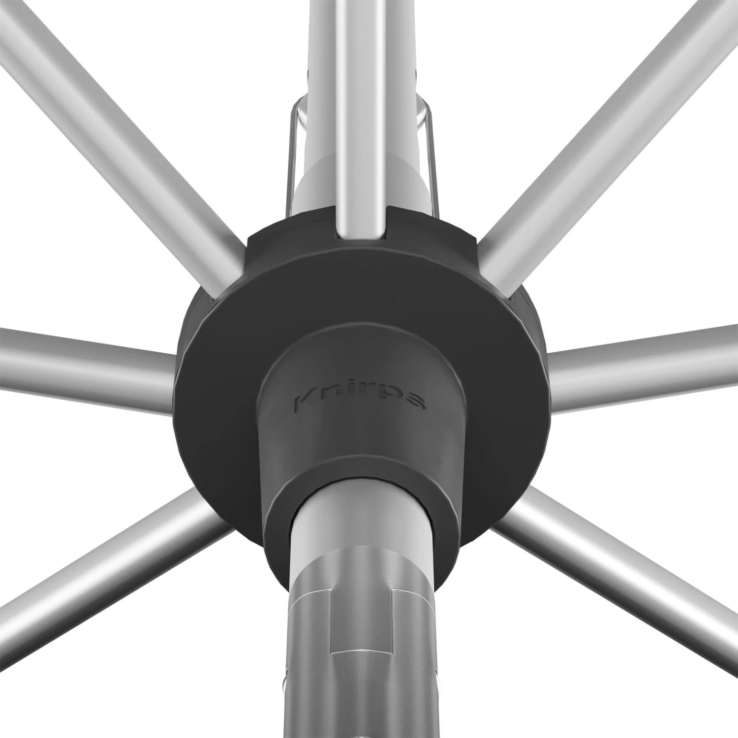 KNIRPS Kurbelschirm 'Apoll', Hellgrau, Ca. 240 X 240 Cm 3 KNIRPS Kurbelschirm 'Apoll', Hellgrau, Ca. 240 X 240 Cm – Bild 3