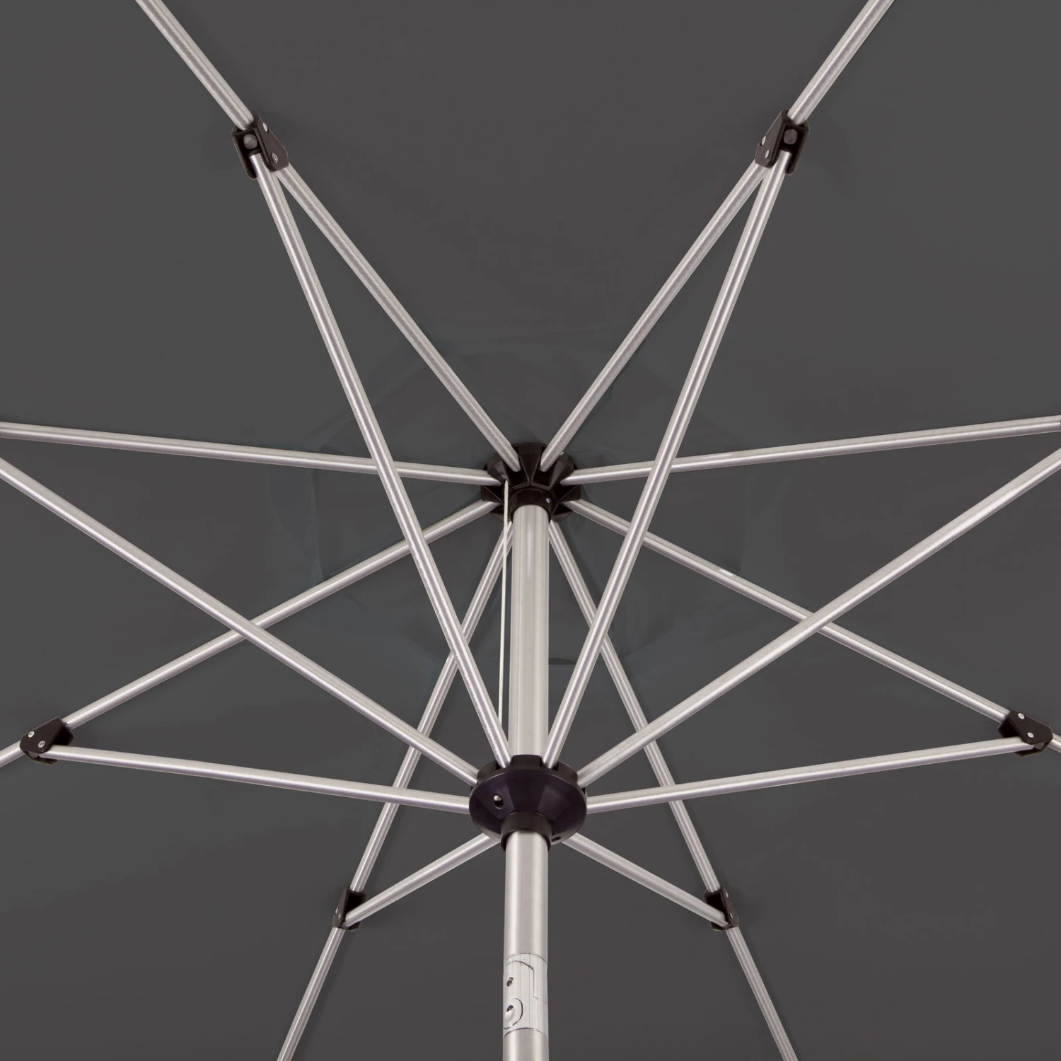 Sonnenschirm 'Venedig', Anthrazit, Ø 270 Cm 4 Sonnenschirm 'Venedig', Anthrazit, Ø 270 Cm – Bild 4