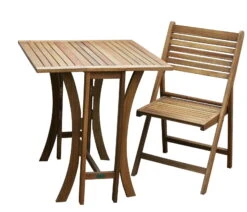 Tisch "Saigon" FSC®-Akazienholz, Ca. 70x70 Cm -Naturgrün Verkaufsgeschäft 3910700369 Tisch Saigon 70x70cm FSC Akazie Koelle 26393