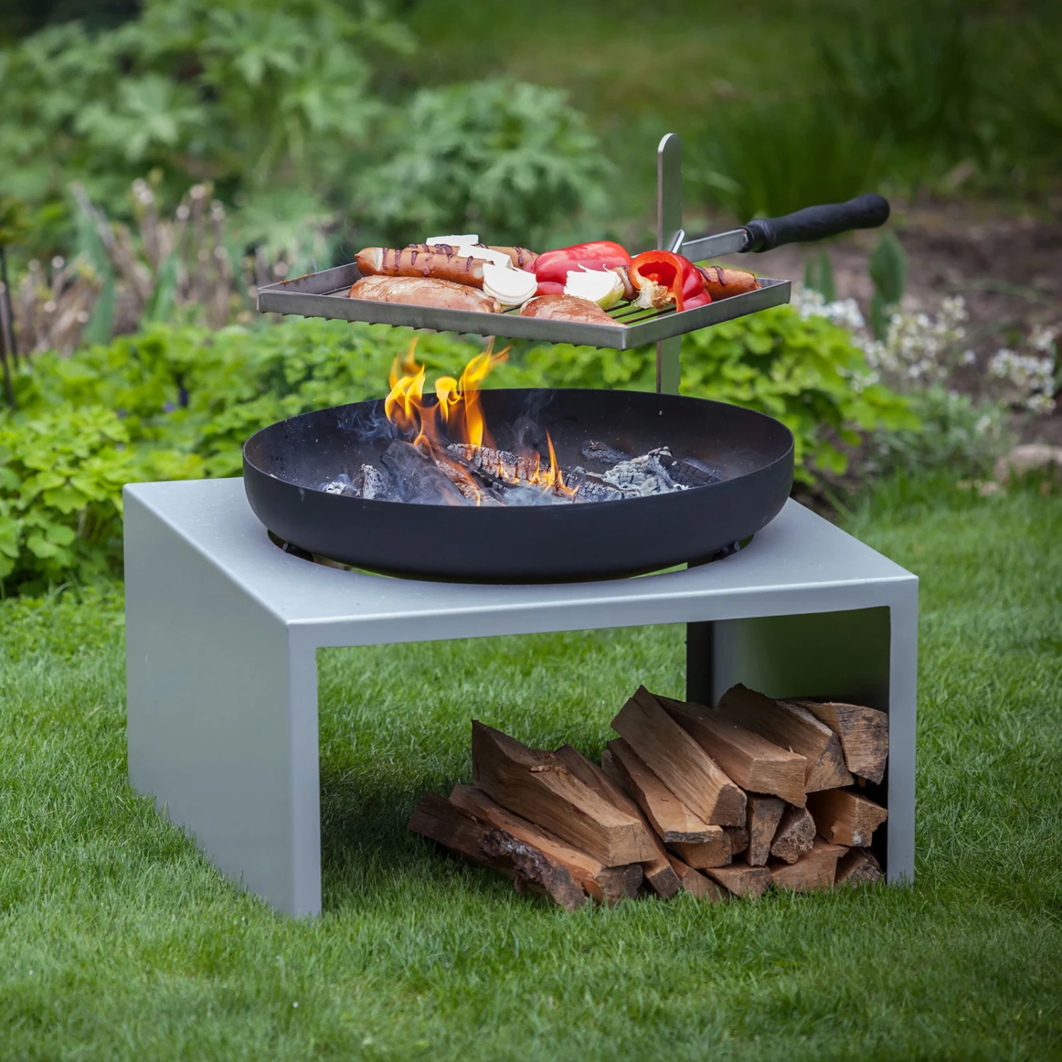 Feu Du Jardin Feuerschale "Moderne", Mit Grillfunktion, 21 Kg 4 Feu Du Jardin Feuerschale "Moderne", Mit Grillfunktion, 21 Kg – Bild 4