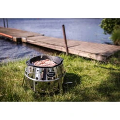 Holzkohlegrill Petromax Atago, Grau, Edelstahl, Ca. 28 X 40 X 40 Cm -Naturgrün Verkaufsgeschäft 3920100763 holzkohlegrill petromax atago 2 121046