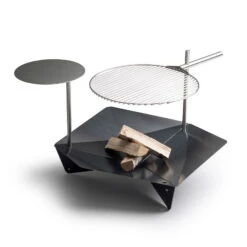 Höfats TRIPLE 90 Feuerschale In Schwarz, Maße 90 X 78 X 24 Cm -Naturgrün Verkaufsgeschäft 3920150074 TRIPLE 90 Feuerschale 90x78x24cm 1 57577