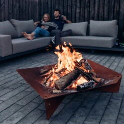 Höfats TRIPLE 90 Feuerschale In Schwarz, Maße 90 X 78 X 24 Cm -Naturgrün Verkaufsgeschäft 3920150074 TRIPLE 90 Feuerschale 90x78x24cm 5 57573