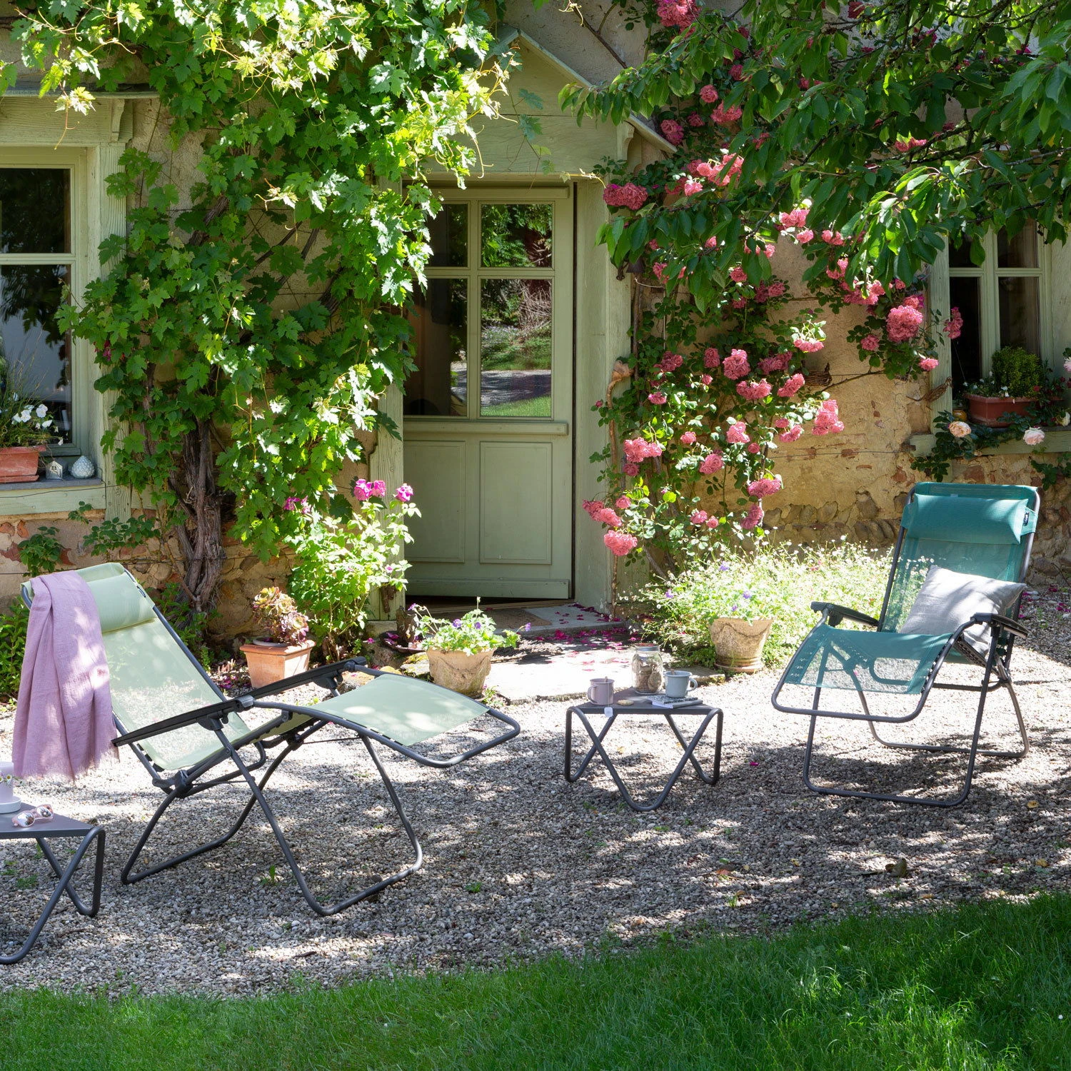 Lafuma Relaxsessel 'R Clip', Grün, Batyline® 4 Lafuma Relaxsessel 'R Clip', Grün, Batyline® – Bild 4