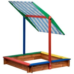 Sandkasten Inkl. Dach, Bunt, 120 X 120 X 120 Cm 9 Sandkasten Inkl. Dach, Bunt, 120 X 120 X 120 Cm -Naturgrün Verkaufsgeschäft 3940100136 Sandkasten inkl Dach 4 106183
