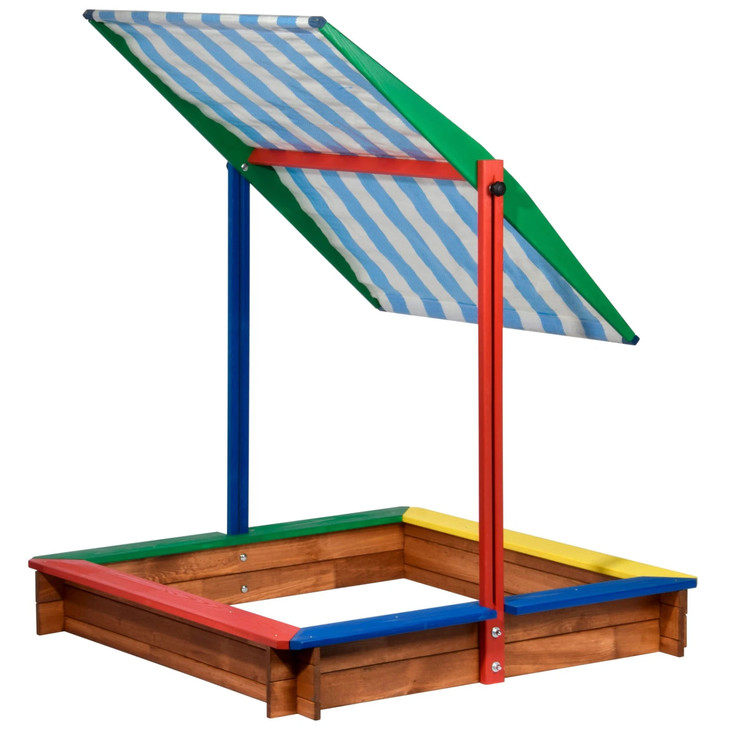 Sandkasten Inkl. Dach, Bunt, 120 X 120 X 120 Cm 4 Sandkasten Inkl. Dach, Bunt, 120 X 120 X 120 Cm – Bild 4