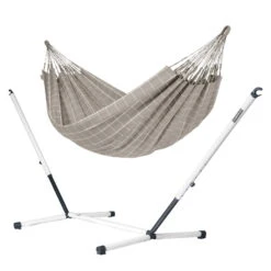 LA SIESTA Doppel-Hängematte Brisa, Almond, Outdoor Material, Bis 160 Kg, Wetterfest -Naturgrün Verkaufsgeschäft 3940200281 Doppel Haengematte Brisa almond Outdoor Material 4 61236