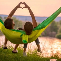 LA SIESTA Singe-Reisehängematte Colibri 3.0, Palm, Nylon, Bis 180 Kg, Reißfest, Leicht -Naturgrün Verkaufsgeschäft 3940200282 Single Reisehaengematte Colibri 3 0 palm Nylon Stoff 14 61217