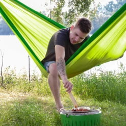 LA SIESTA Singe-Reisehängematte Colibri 3.0, Palm, Nylon, Bis 180 Kg, Reißfest, Leicht -Naturgrün Verkaufsgeschäft 3940200282 Single Reisehaengematte Colibri 3 0 palm Nylon Stoff 9 61221