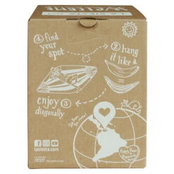 Single-Hängematte 'Paloma', La Siesta, Grau, Bio-Baumwolle, 26 X 21 X 19 Cm -Naturgrün Verkaufsgeschäft 3940200302 Single Haengematte Paloma Geschenkbox Bio Baumwolle 5 86545