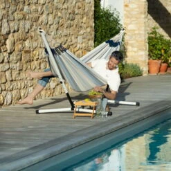 LA SIESTA Doppel-Hängematte 'Brisa', Sea Salt -Naturgrün Verkaufsgeschäft 3940200305 Doppel Haengematte Brisa Sea Salt wetterbestaendig 1 86040