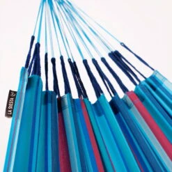 LA SIESTA Doppel-Hängematte 'Brisa' -Naturgrün Verkaufsgeschäft 3940200307 DoppelHaengematte Brisa Wave wetterbestaendig 18 86047