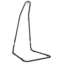 LA SIESTA Hängesesselgestell 'Mediterráneo', Anthrazit -Naturgrün Verkaufsgeschäft 3940200318 Haengesesselgestell Mediterraneo anthrzait pulverbesch Stahl 19 86074