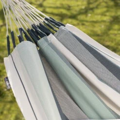 LA SIESTA Hängematte 'Modesta', Olive, L 300 X B 140 Cm -Naturgrün Verkaufsgeschäft 3940200331 Single Haengematte Modesta Olive Bio Baumwolle 6 106176