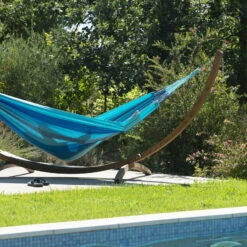 LA SIESTA Hängematte 'Modesta', Lagoon -Naturgrün Verkaufsgeschäft 3940200333 Doppel Haengematte Modesta Lagoon Bio Baumwolle 2 106099