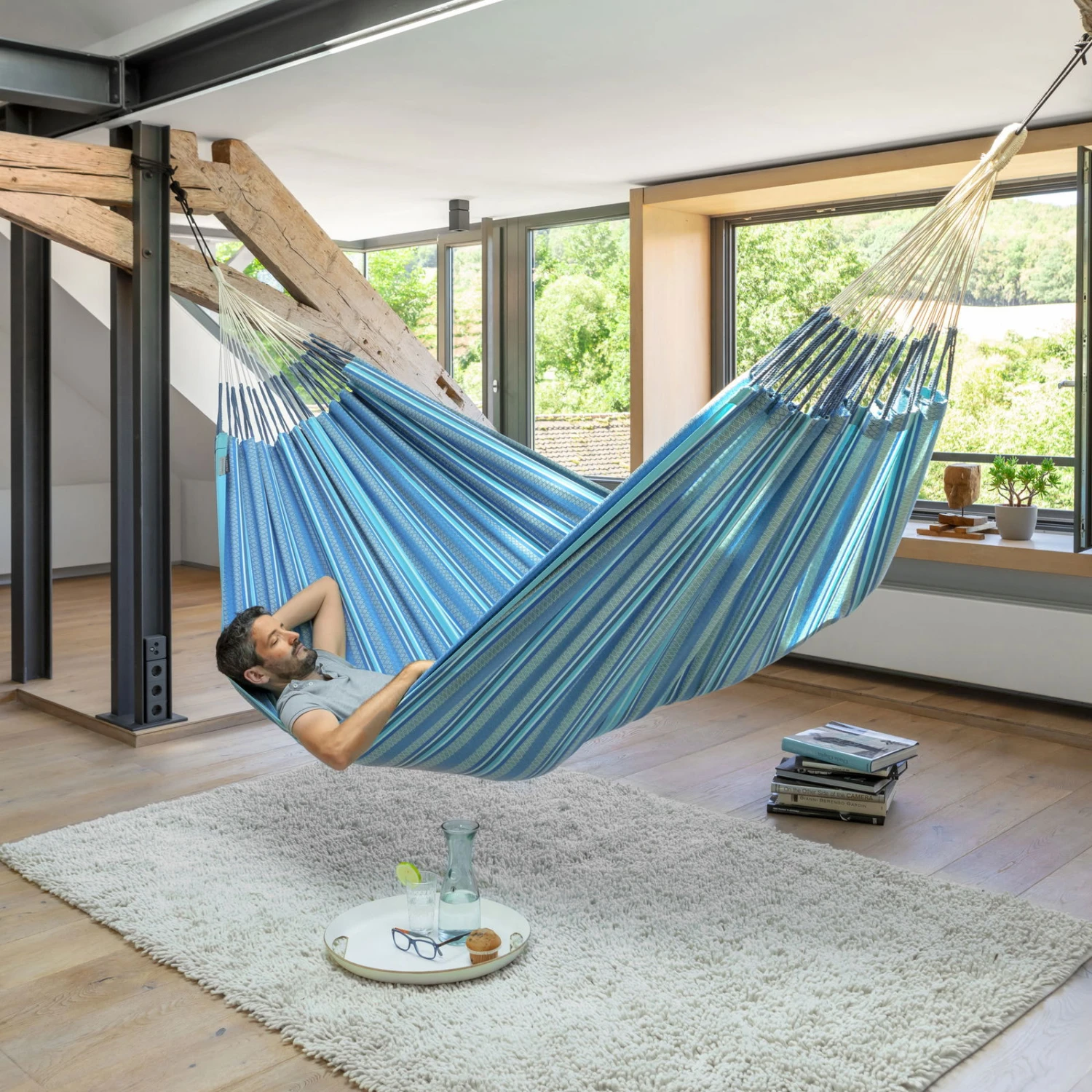 LA SIESTA Hängematte 'Modesta', Azure 3 LA SIESTA Hängematte 'Modesta', Azure – Bild 3