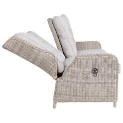 Kölle Geflechtbank 'Heidelberg' 2,5 Sitzer, Inkl. Auflage Stone Grey -Naturgrün Verkaufsgeschäft 3950100890 Geflechtbank Heidelberg 2 5Sitzer Koelle rattanbraun inkl Auflage stonegrey 02 47954