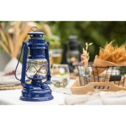 Feuerhand Sturmlaterne 'Baby Special 267', Blau, 26,5 X 13,5 X 15 Cm -Naturgrün Verkaufsgeschäft 3990100190 feuerhand sturmlaterne 1 1 121590
