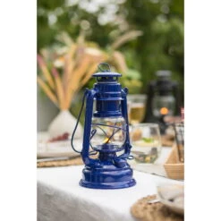 Feuerhand Sturmlaterne 'Baby Special 267', Blau, 26,5 X 13,5 X 15 Cm -Naturgrün Verkaufsgeschäft 3990100190 feuerhand sturmlaterne 2 121588