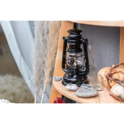 Feuerhand Sturmlaterne 'Baby Special 276', Tiefschwarz, 26,5 X 13,5 X 15 Cm -Naturgrün Verkaufsgeschäft 3990100199 feuerhand sturmlaterne 3 121840