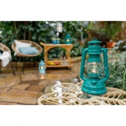 Feuerhand Sturmlaterne 'Baby Special 276', Teal Blue, 26,5 X 13,5 X 15 Cm -Naturgrün Verkaufsgeschäft 3990100202 feuerhand sturmlaterne 1 1 121858